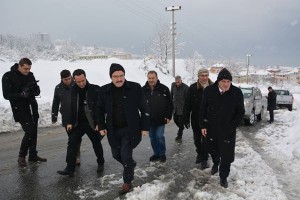 Genç, kar çalışmalarını yerinde inceledi