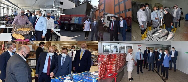 Vali Ustaoğlu ve Başkan Hacısalihoğlu firmaları ziyaret etti